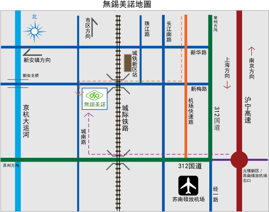 map of Wuxi Mino